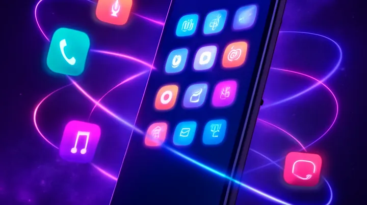 HOT880 COM Sleek smartphone floating in space